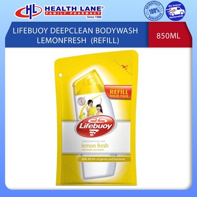 LIFEBUOY DEEPCLEAN SABUN BADAN LEMONFRESH 850ML (REFILL)